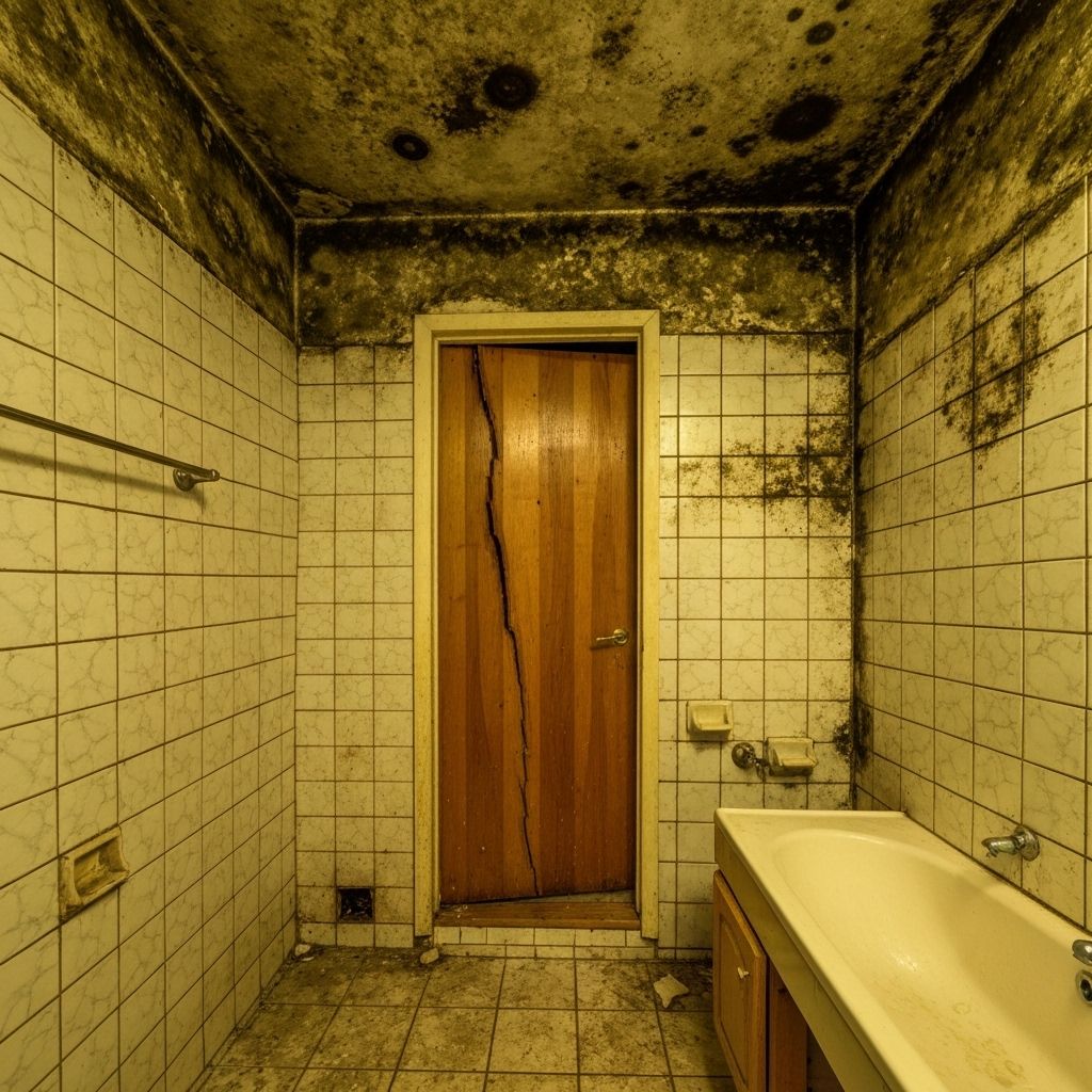 Before: Bathroom Water Damage